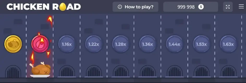 Chicken Road slot reels with golden eggs and winning symbols