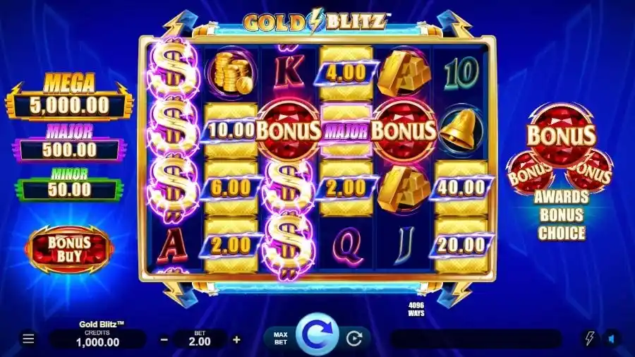 gold blitz bonus