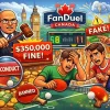 FanDuel Hit With $350,000 Fine Over Table Tennis Betting Failures