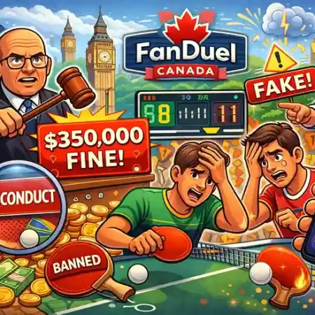 FanDuel Hit With $350,000 Fine Over Table Tennis Betting Failures