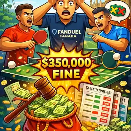 FanDuel Canada Hit With $350,000 Fine Over Table Tennis Betting Failures